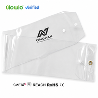 Sac d'emballage pour perruque en PVC transparent avec fermeture à pression, pochette de rangement pour perruque, pour extensions de cheveux, présentoir de vente au détail, personnalisable par UIOWIO.