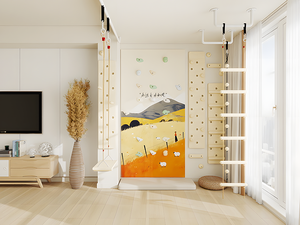 Muro de Escalada de Fácil Instalación, Equipo de Entretenimiento de Alta Calidad para Interiores y Exteriores con Barra de Agarre - Product Image 5