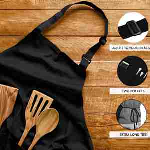Delantal de Cocina Impermeable de Talla Grande con Hebilla Ajustable para Hombres y Mujeres, con Logotipo Personalizado para Limpieza Transfronteriza - Product Image 1
