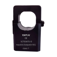 Transformateur de courant à noyau divisé YHDC SCT036TS-D(36mm) avec sortie de tension CC 100-500A vers 1/3/5V CC, précision 1%, CE RoHS