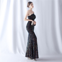 18682-S # une épaule sirène bal 2021 nouveau Design sirène sans manches grosse dame robe grande taille robe super taille