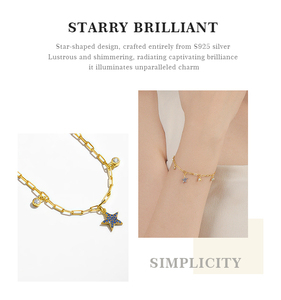 Pulseira ALICE Amor Eterno com Zircônia Brilhante em Prata Esterlina 925, Joia de Corrente Fina - Product Image 2