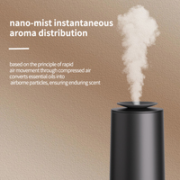 Difusor de Aceites Esenciales, Intensidad Ajustable, Aroma sin Agua, Eléctrico, 500 ml, Controlado por Aplicación, Control Remoto, Aleación de Aluminio