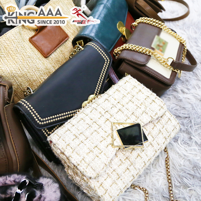 KungFu KingAAA Original Budget Friendly High-grade Second Hand Women Fashion Bag Classic Portable Tote Bags Africa Bulk