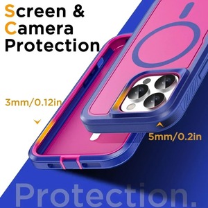 NOUVEAU Étui Magnétique Premium Robuste pour <span class=keywords><strong>iPhone</strong></span> 17 16 15 <span class=keywords><strong>14</strong></span> Plus 13 12 Pro Max – Coque de Protection Antidérapante avec Support de Charge - Product Image 4