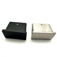 HIMOWAY Support d'extrémité de garde-corps en câble en acier inoxydable moderne pour garde-corps de 25*50mm pour usage en villa