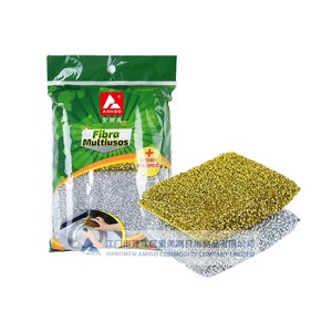 Éponge de nettoyage de cuisine Amigo, rectangulaire, haute densité, lot de 2, pour frotter les casseroles - Product Image 3