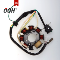 Bobina de Ignição/Estator de Cobre de 8 Polos para Gerador de Motocicleta OOH CG125 - Peça de Reposição Nova para Uso Externo / 1