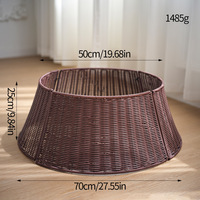 Support de sapin de Noël en rotin écologique de haute qualité, pliable, 9 couleurs au choix, accessoires pour sapin de Noël fabriqués en usine