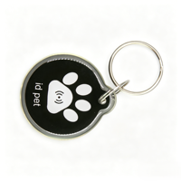 Étiquette d'identification pour animaux de compagnie en époxy NFC, anti-perte, étiquette intelligente pour chien et chat, étiquette RFID personnalisée en usine pour l'identification des animaux