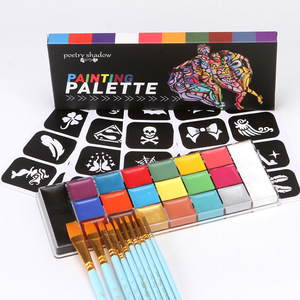Paleta de pintura facial <span class=keywords><strong>Para</strong></span> mujer, kit de pintura facial Uv, 20 colores, venta al por mayor - Product Image 3