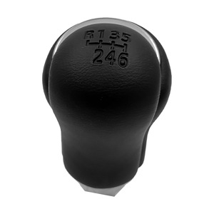 Pommeau de levier de vitesse en cuir noir électroplaqué pour Toyota Hilux, design ergonomique - Product Image 1