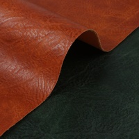 P512 Tissu en cuir synthétique semi-PU vintage à motif Crazy Horse, résistant à l'abrasion, épaisseur 1,0 mm, pour bagages et porte-documents