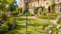 Lanterne solaire antique en fer forgé avec piquet de sol, mangeoire à oiseaux, plusieurs crochets de suspension, bain pour oiseaux, plateau à graines, écologique, pour jardin extérieur