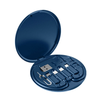 Kit adaptateur USB portable mini avec câbles 3 en 1, charge rapide 60W pour ordinateur, téléphone, lecteur de codes-barres Type-C/Micro USB