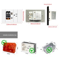 Tomada Padrão Americana, Tailandesa, Italiana e Brasileira XIMLON com Painel de Cabo de Dados Retrátil USB+Type-C e Carregamento Rápido de 20W
