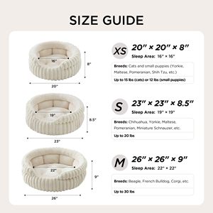 Cuccia per Gatti Piccola, Lavabile, Rotonda e Carina per Gatti da Interno, Letto per Gattini Super Morbido in Velluto a Coste con Fondo Antiscivolo - Product Image 5