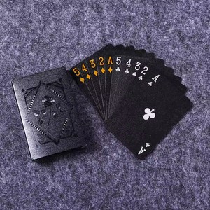 Color Black Gold <b>Playing</b> <b>Card</b> Game <b>Card</b> Group Waterproof Poker Suit Magic Dmagic Package Board Game Gift Collection - Product Image 1