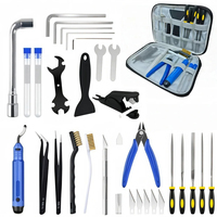 Kit d'outils d'impression 3D 39 pièces en gros pour FDM SLA : Nettoyage de buses, grattoir, lime, brosse, coupe-fil, gravure et réparation de précision