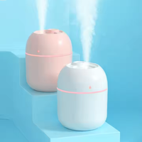 H2o pelembab udara mobil Mini portabel, pelembap udara minyak esensial dingin ultrasonik 2025 220ML Tiongkok grosir Usb