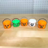 Seau de citrouilles d'Halloween fait main, cadeaux de fête et accessoires de décoration pour les fêtes