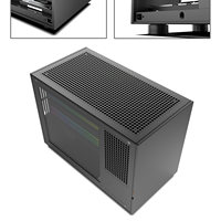 Boîtier PC compact en aluminium MATX 19,55 L, châssis 6061, GPU 360 mm, refroidisseur CPU 168 mm, alimentation ATX, 4 emplacements, pour jeux, en stock
