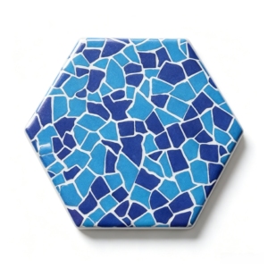 Lot <span class=keywords><strong>de</strong></span> sous-verres hexagonaux en céramique personnalisables par impression UV, motif mosaïque, absorbants et réutilisables, pour la maison (vente en gros) - Product Image 5