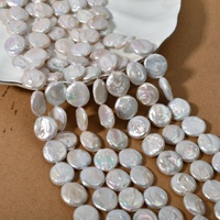 Perles de culture d'eau douce naturelles, grandes, baroques, blanches et violettes, 18 mm, perles en vrac, matériel de bricolage, accessoires de bijoux Zhuji