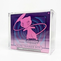Boîte en acrylique transparente de haute qualité avec couvercle magnétique, protection UV, Elite Trainer Box TCG Pokémon, boîte d'entraînement d'élite, étui transparent