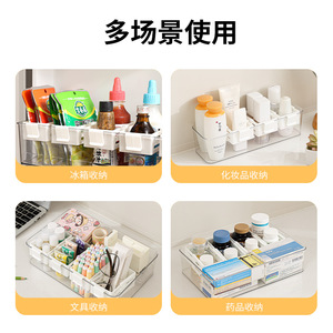 Refrigerator Organizer Hanging Basket Adjustable Rectangle Storage <b>Container</b> For Sauce Packets And <b>Snacks</b> On Side Door - Product Image 5