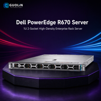 Serveur Dell R670 1U Haute Densité avec Stockage Direct E3.S NVMe EDSFF Frontal, PCIe 5.0, Double Alimentation 1500W, Serveur Rack pour Bases de Données Cloud Edge
