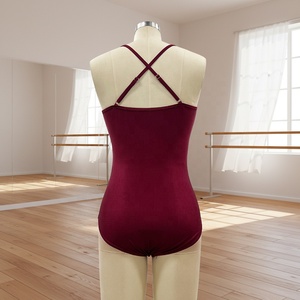 Maillot de <span class=keywords><strong>Ballet</strong></span> Triangular con Malla y Tirantes Ajustables Cruzados en la Espalda para Mujer, Marca MiDee, Ideal para Escenario y Entrenamiento - Product Image 2