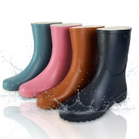 Bottes Wellington de boue imperméables en caoutchouc recyclables et antidérapantes d'automne pour femmes adultes de qualité personnalisée