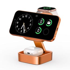 Station de charge sans fil pliable 3-en-1, chargeur magnétique rapide pour iPhone séries 17, 16, 15, 14, 13, 12 - Product Image 2