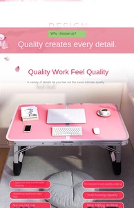 Mesa plegable moderna de aleación de aluminio para coche, escritorio de cama de comedor portátil para estudio de dormitorio de estudiante, escritorio de ordenador con ventana de Bahía Simple - Product Image 5