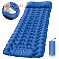 Tapis de couchage gonflable automatique en nylon avec logo personnalisé 190*60*5cm, imperméable, pour lit simple, pour la randonnée et l'escalade en plein air