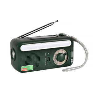 2025 Hand-Crank Solar Emergency Radio with SOS Alarm, AM/FM/SW & LED <b>Flashlight</b> - Product Image 2