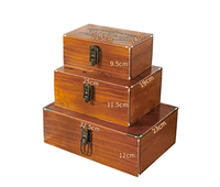 Boîte de rangement vintage en bois de pin fait main, verrouillable, décorative, pour souvenirs, avec logo personnalisé pour un cadeau de mariage spécial