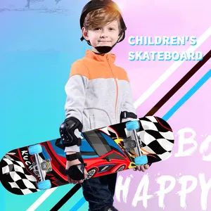 Placa de skate para crianças, skate com quatro rodas equilíbrio de bordo de brinquedo de skate infantil