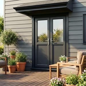 <span class=keywords><strong>Porte</strong></span> battante française en aluminium à vitrage isolant, style moderne, <span class=keywords><strong>avec</strong></span> couleurs et grilles personnalisées pour projets <span class=keywords><strong>de</strong></span> construction - Product Image 6