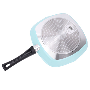 Frying <b>Pan</b> <b>Nonstick</b> Frying <b>Pan</b> Square Grip Handle Fast Heating Cooking <b>Pan</b> Scratch Resistant Skillet for Daily Meals - Product Image 1