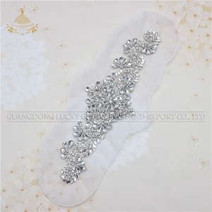 LG880เพชรลูกปัดชุดราตรีแต่งงาน Rhinestone Applique สำหรับเสื้อผ้า - Product Image 6