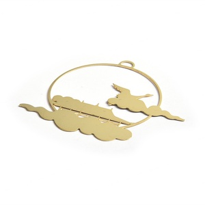 ที่คั่นหนังสือโลหะฉลุลายเคลือบทองคำ 3 มิติ แบบสั่งทำ - Product Image 6