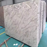Dalle de granit blanc royal - Granit blanc naturel avec des veines grises pour plan de travail de cuisine, revêtement de sol, revêtement mural