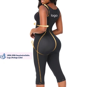 Pantalones largos postoperatorios colombianos, faja moldeadora, braga de control, soporte posparto, soporte de cintura, levantamiento de glúteos, control de abdomen - Product Image 1