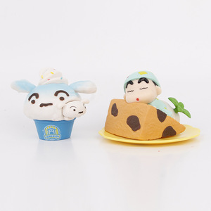 Nuevos Productos, 6 Crayones de Postre para el Té de la Tarde, Pequeños, Nuevos, Muñeco de Nohara Shinnosuke, Modelo de Pastel, Decoración de Huevo Sorpresa - Product Image 5