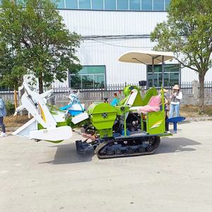 Bidang eksperimental Mini Rice Model beras gandum Combine pemanen inti produktivitas tinggi komponen mesin untuk teh zaitun - Product Image 4