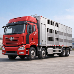 Camión de Ganado Rígido FAW 8X4, 31T GVW, Transportador de Animales, Camión para Transporte Agrícola - Product Image 3