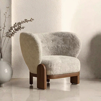 Fauteuil de salon en bois, siège de détente moderne pour salon, salle de séjour, réception