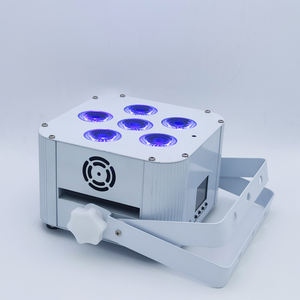 6 en 1 alto brillo 6x18W inalámbrico LED Par luz Uplights batería inalámbrico WIFI Control Par luz para comedor boda - Product Image 1